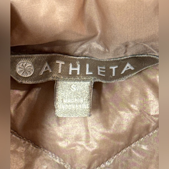Athleta Women's Tan Down Vest, Small - Picture 3 of 6